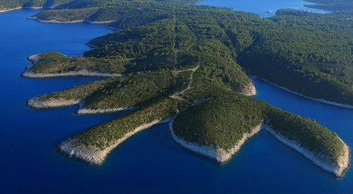 ile de hvar croatie vue du ciel